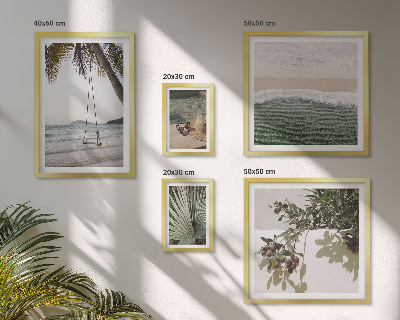 Polittico con cornice Spiagge tropicali, armonia con la natura
