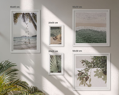 Polittico con cornice Spiagge tropicali, armonia con la natura