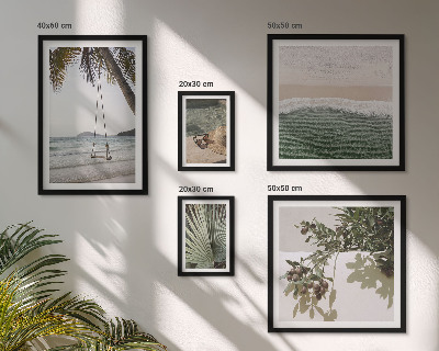 Polittico con cornice Spiagge tropicali, armonia con la natura