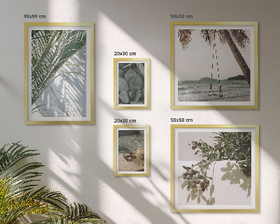 Set di quadri incorniciati Piante tropicali rilassanti