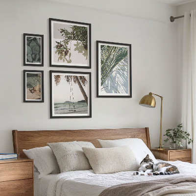 Set di quadri incorniciati Piante tropicali rilassanti