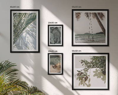 Set di quadri incorniciati Piante tropicali rilassanti