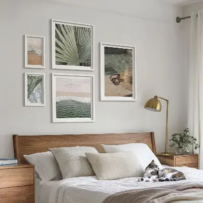 Set di quadri incorniciati con eleganti motivi acquatici per le vacanze