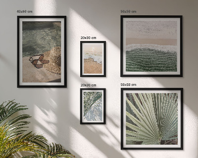 Set di quadri incorniciati Eleganti temi acquatici per le vacanze