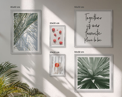 Set di 5 quadri Stile bohémien, piante, frutta, tropici