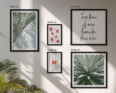 Set di 5 quadri Stile bohémien, piante, frutta, tropici