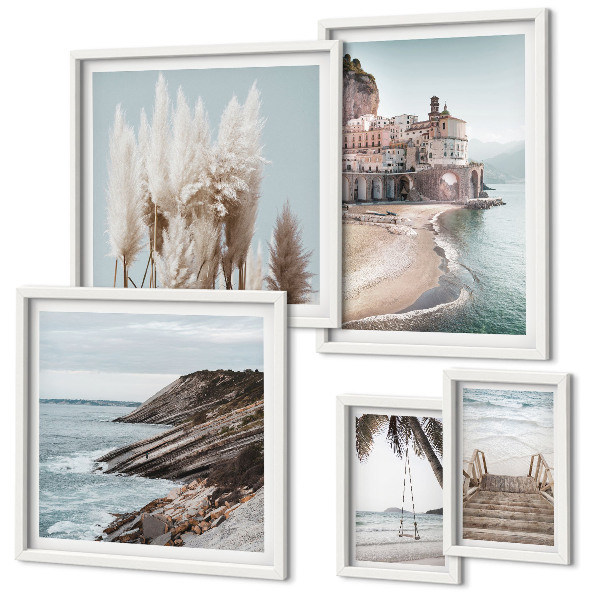 Set di quadri incorniciati Eleganti viste sul mare