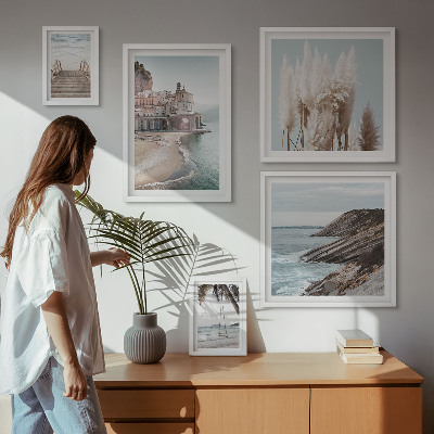 Set di quadri incorniciati Eleganti viste sul mare