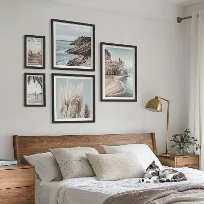 Set di quadri incorniciati con eleganti viste sul mare