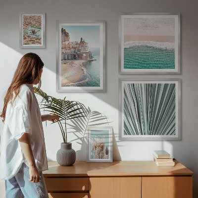 Set di 5 quadri Eleganti viste sul mare