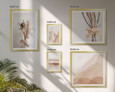 Set di quadri incorniciati Eleganti giardini in stile boho con piante