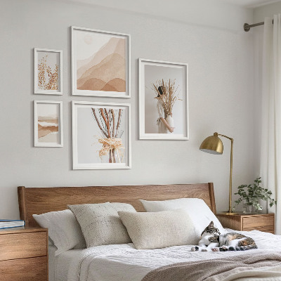 Set di quadri incorniciati Eleganti giardini in stile boho con piante