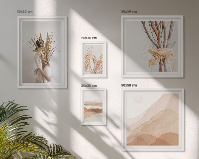 Set di quadri incorniciati Eleganti giardini in stile boho con piante