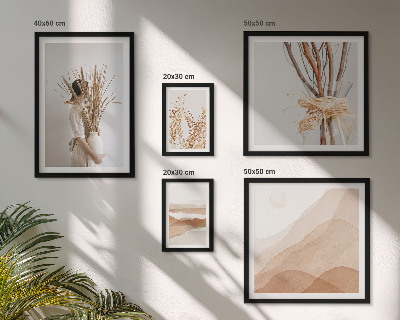 Set di quadri incorniciati Eleganti giardini in stile boho con piante
