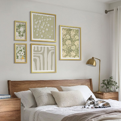 Set di quadri incorniciati Pianta boho con fiori