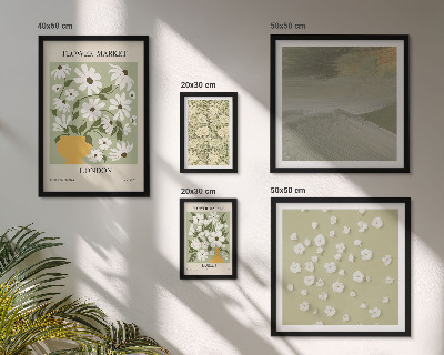 Set di 5 quadri Motivi floreali urbani