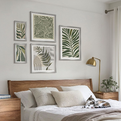 Set di quadri incorniciati Modelli di piante moderne