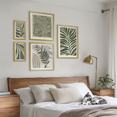 Set di quadri incorniciati Modelli di piante moderne