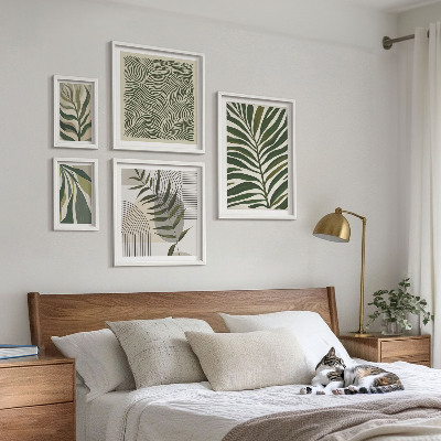 Set di quadri incorniciati Modelli di piante moderne