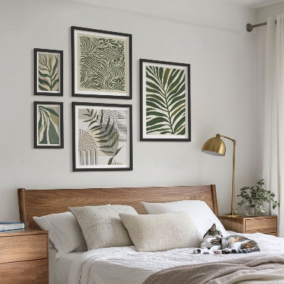 Set di quadri incorniciati Modelli di piante moderne