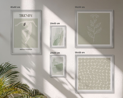 Polittico con cornice Grafica elegante con tema verde