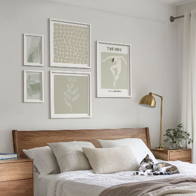 Polittico con cornice Grafica elegante con tema verde