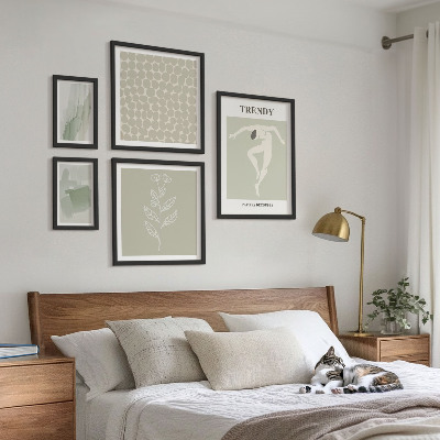 Polittico con cornice Grafica elegante con tema verde