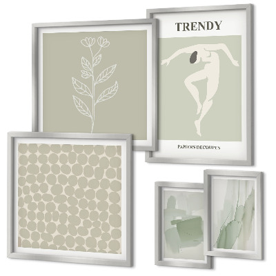 Polittico con cornice Grafica elegante con tema verde