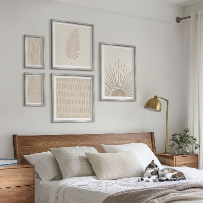 Polittico con cornice Eleganti decorazioni geometriche della natura