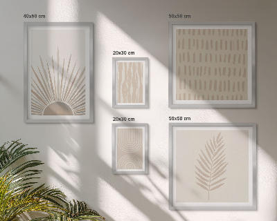 Polittico con cornice Eleganti decorazioni geometriche della natura