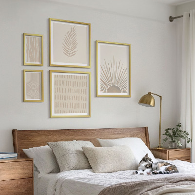 Polittico con cornice Eleganti decorazioni geometriche della natura