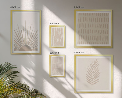 Polittico con cornice Eleganti decorazioni geometriche della natura