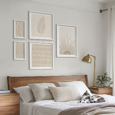 Polittico con cornice Eleganti decorazioni geometriche della natura