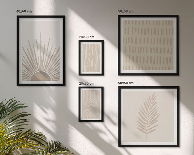 Polittico con cornice Eleganti decorazioni geometriche della natura