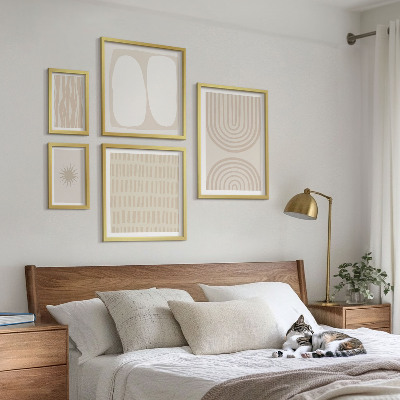 Polittico con cornice Eleganti forme astratte