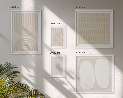 Polittico con cornice Eleganti forme astratte