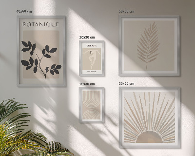Set di quadri incorniciati Eleganti decorazioni floreali geometriche