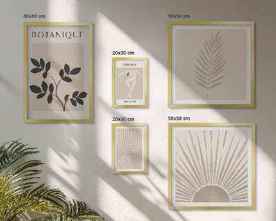 Set di quadri incorniciati Eleganti decorazioni floreali geometriche