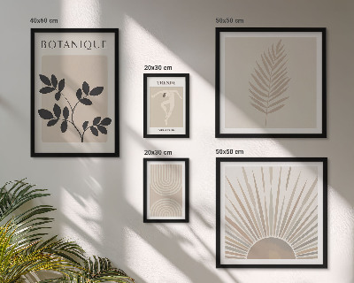Set di quadri incorniciati Eleganti decorazioni floreali geometriche