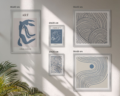 Set di quadri incorniciati Linee astratte moderne