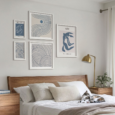 Set di quadri incorniciati Linee astratte moderne