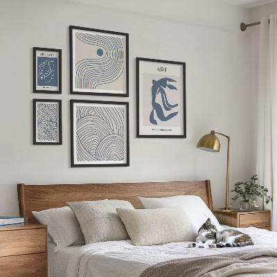 Set di quadri incorniciati Linee astratte moderne