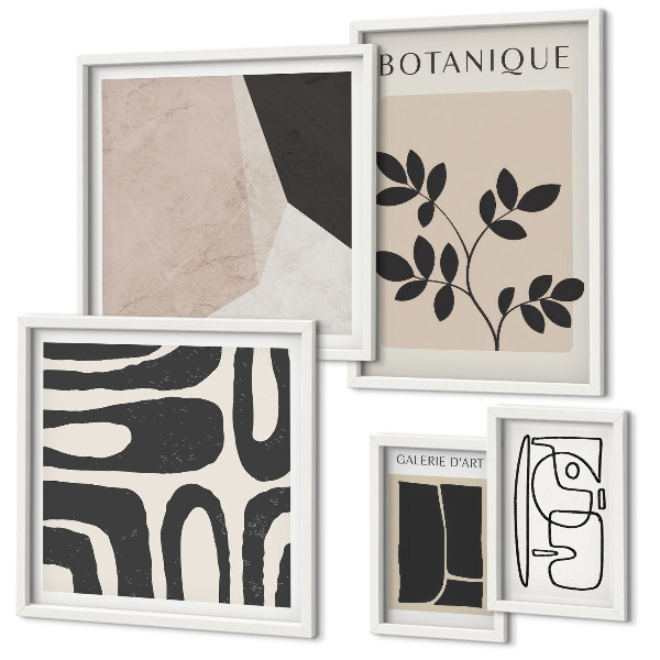 Set di quadri incorniciati Grafica minimalista ed elegante