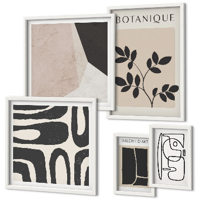 Set di quadri incorniciati Grafica minimalista ed elegante