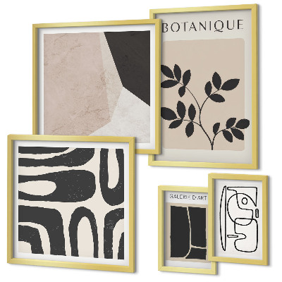 Set di quadri incorniciati Grafica minimalista ed elegante