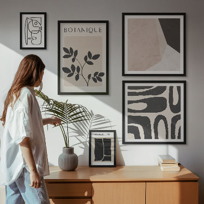 Set di quadri incorniciati Grafica minimalista ed elegante