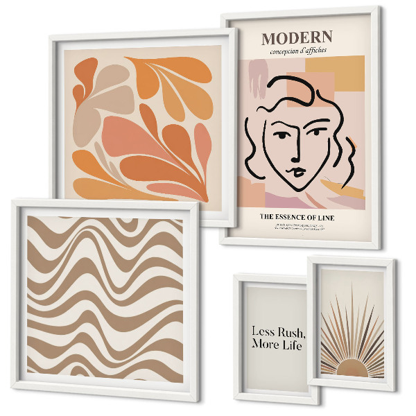Polittico con cornice Stile astratto moderno