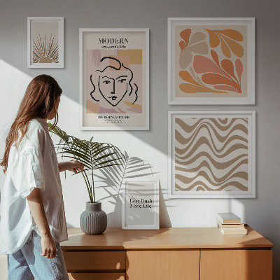 Polittico con cornice Stile astratto moderno