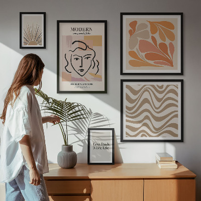Polittico con cornice Stile astratto moderno
