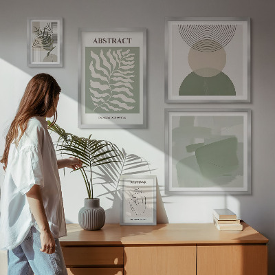 Set di quadri incorniciati Composizioni vegetali eleganti